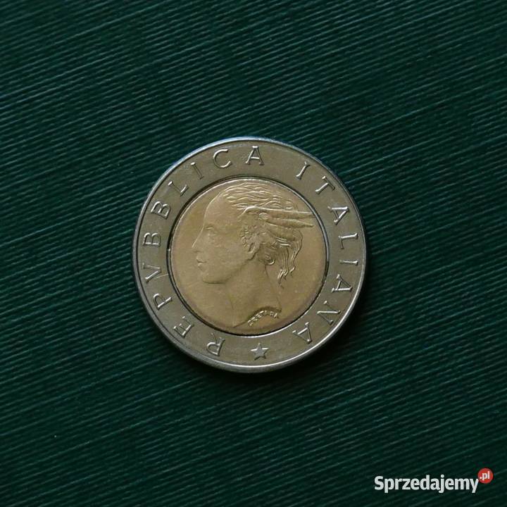 WŁOCHY 500 lirów 1991r śląskie Gliwice sprzedam