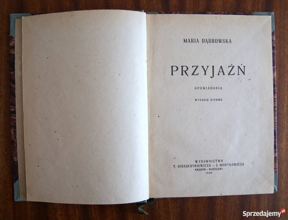 Maria Dąbrowska Przyjaźń 1946 Parczew