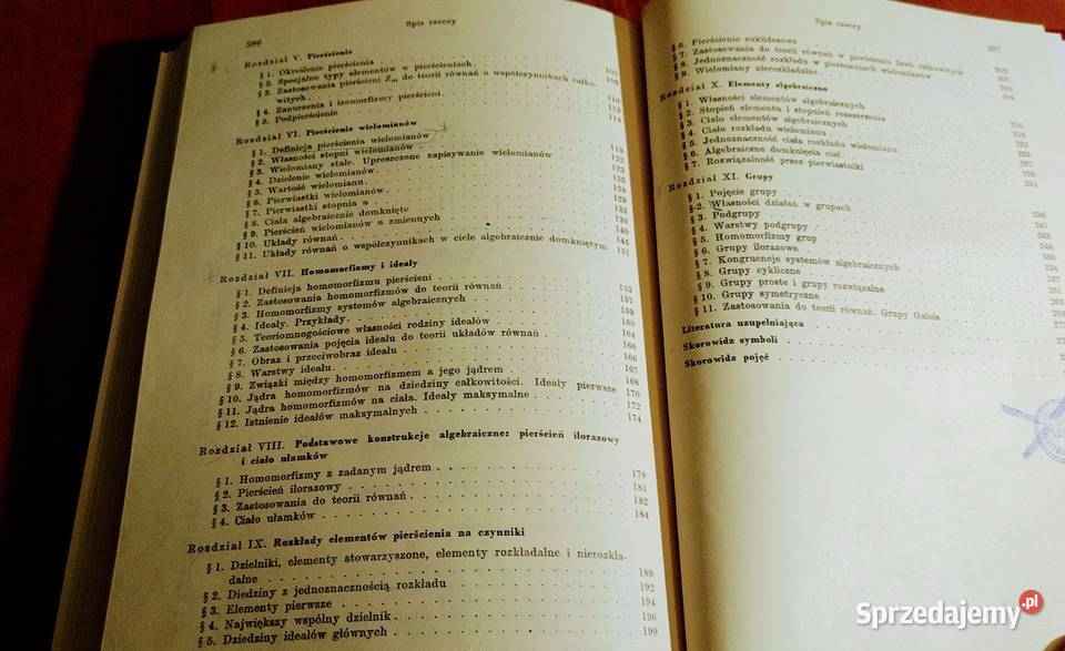 Algebra Andrzej BiałynickiBirula 1971 TWARDA Gdańsk