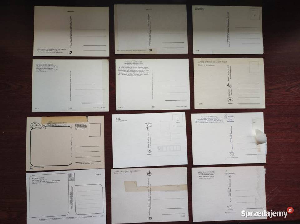 stare widokówki pocztówki Francja zabytki Pocztówki i karty telefoniczne