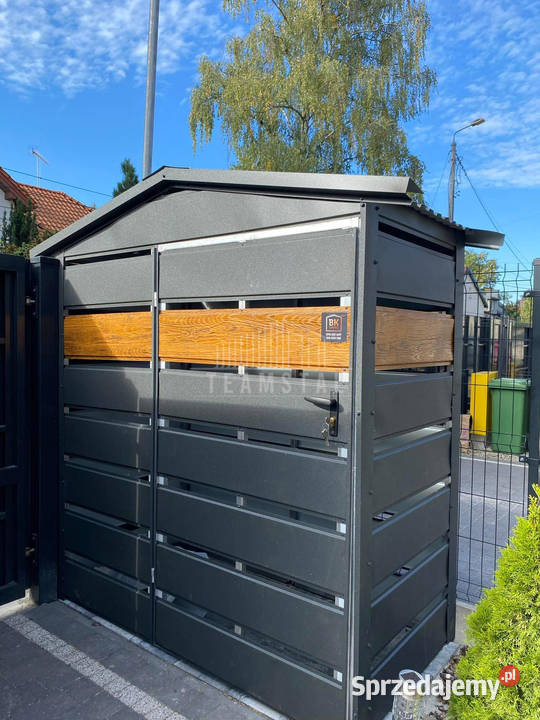 Wiata śmietnikowa 15x05m antracyt drewnopodobny Oświęcim