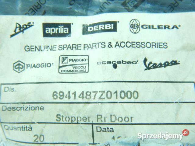 PLASTIK OSŁONA ZAMKA DRZWI PIAGGIO PORTER osobowe