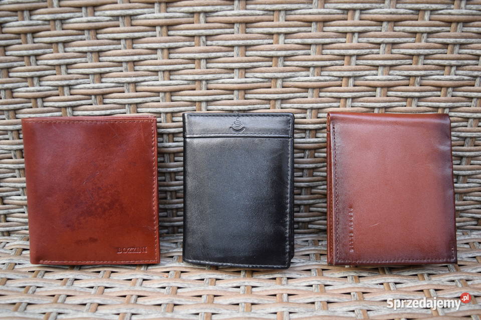Portfele Nowe Skórzane Szwedzkie Różne Okazja Olsztyn
