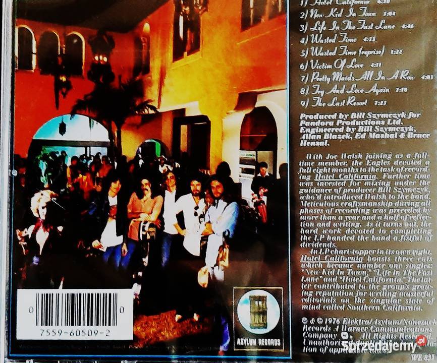 Wspaniały Kultowy Album CD The EAGLES Hotel Warszawa
