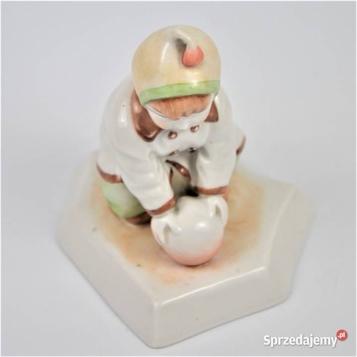 Dziecko z piłką art deco A Sinkó Zsolnay Węgry Warszawa