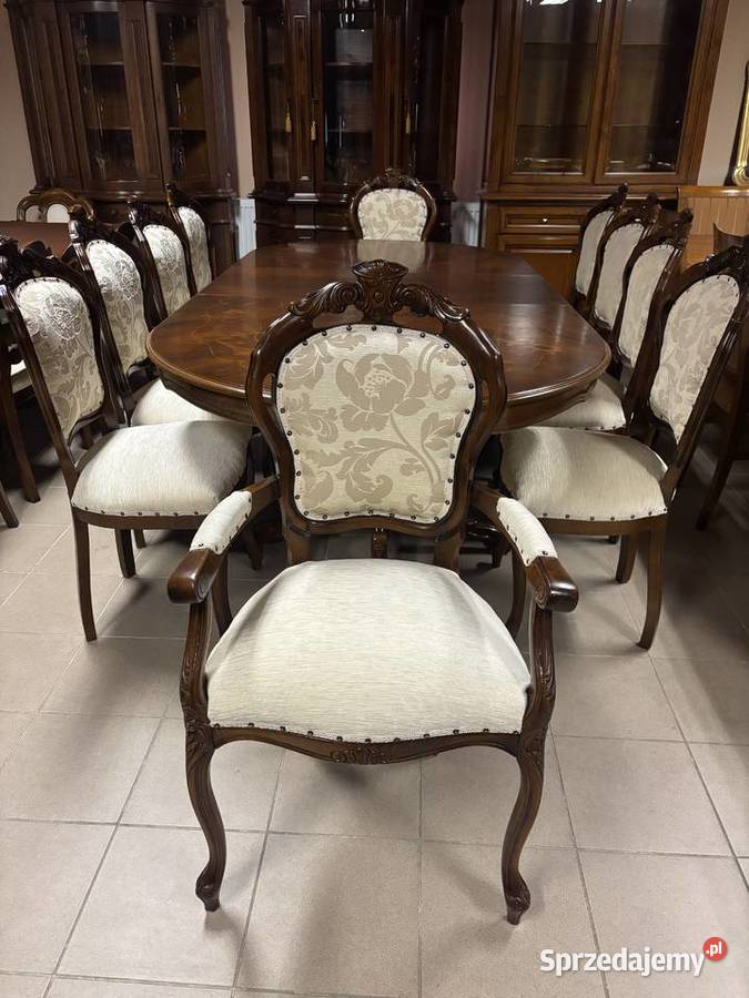 Piękny Stylowy Zestaw Włoski Rozkładany Stół 10 lubuskie Gorzów Wielkopolski