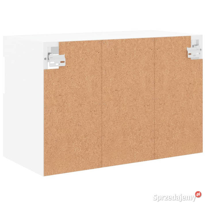 Ścienna szafka TV z LED biała 60x30x40 WM837183 mazowieckie Warszawa