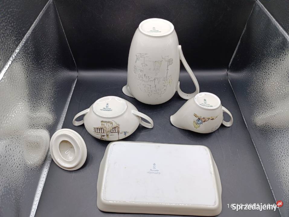 Zestaw porcelany Rheinfalz Montmartre sygnowany Białystok