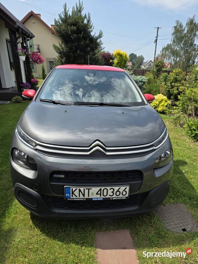 Citroen C3 12 PureTech 82 60 kW 2017 37 000 C3 Zgłobice sprzedam