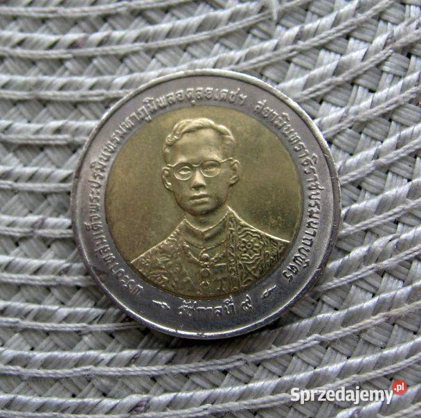 Tajlandia 10 Baht 1996r 50 Lat Panowania Ramy IX Kalisz