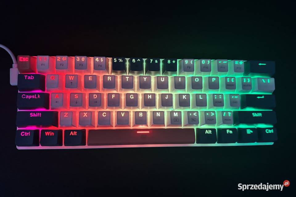 Klawiatura mechaniczna do gier Red Switch RGB 60 wielkopolskie Poznań