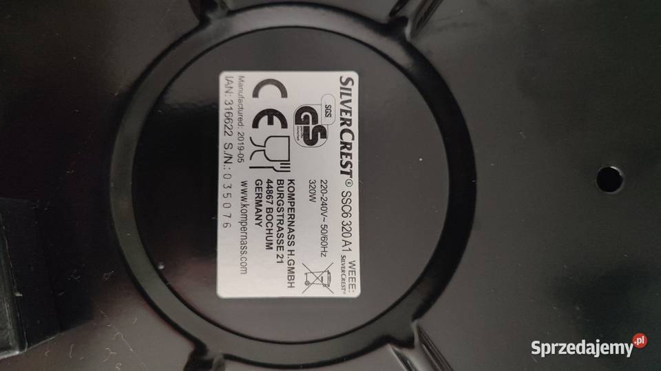 WOLNOWAR SilverCrest SSC6 320 A1 6l 320 W