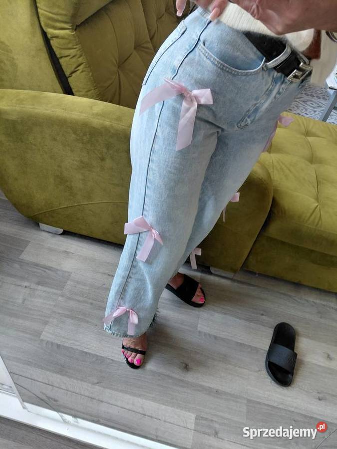 Spodnie kokarda różowa Długie Zgierz