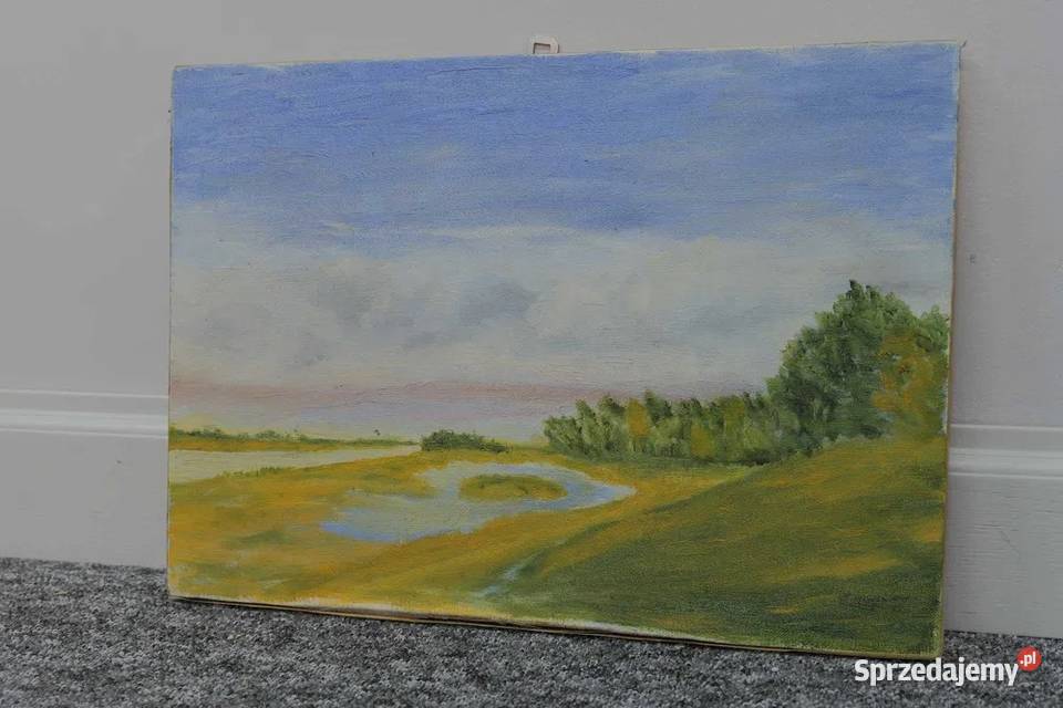 Obraz Pejzaż z dedykacją NIWIŃSKI Jeżowe