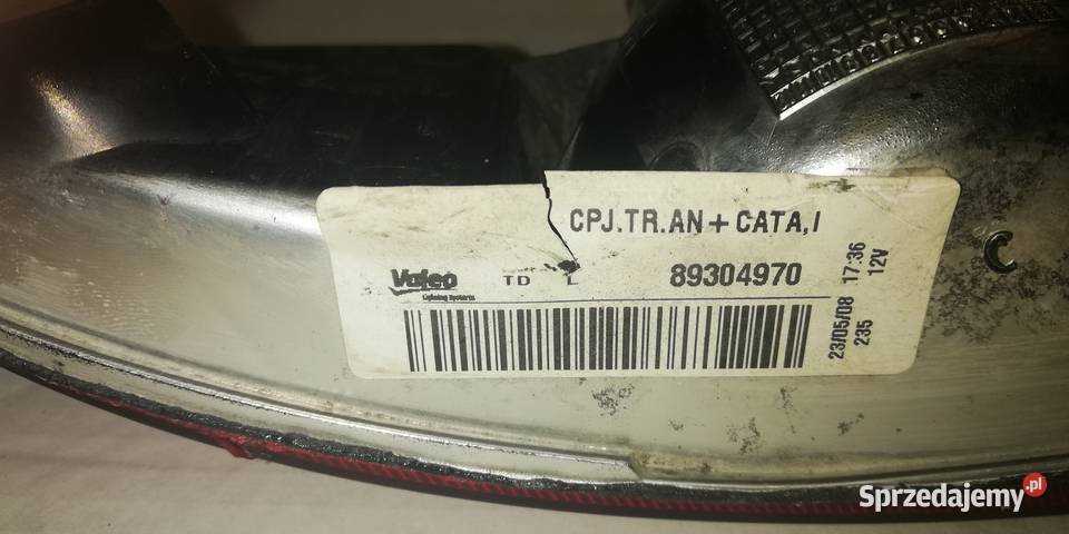 lampa tył lewa przeciwmgłowa Opel Corsa C r0006 Piotrków Trybunalski sprzedam