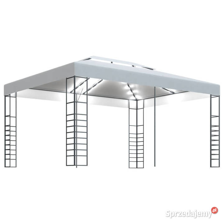 Altana ze sznurem lampek LED 4x3x27 m biała Warszawa sprzedam