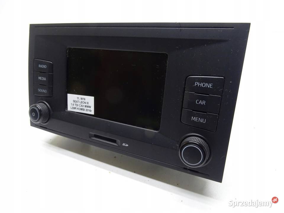 RADIO CD MP3 5F0035871 SEAT LEON III TIGUAN Wyposażenie wnętrza małopolskie