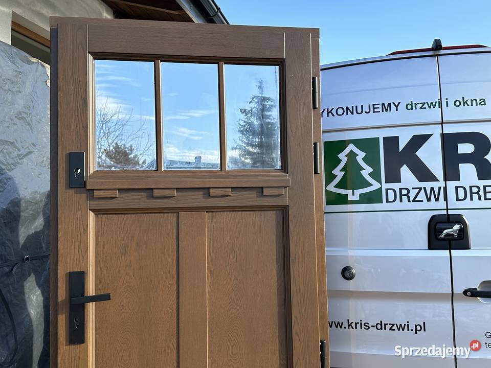 Drzwi zewnętrzne RĘKI drewniane CAŁA POLSKA na Grzybno