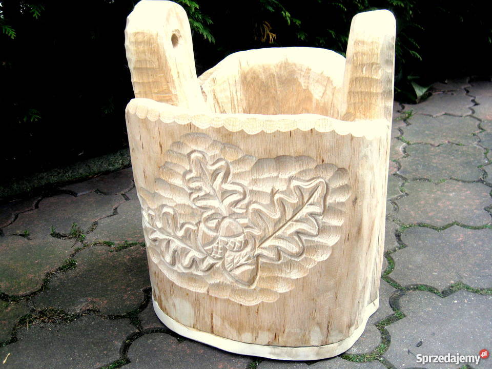 Wiadra drewniane do studni dekoracja ogrodu Żywiec sprzedam