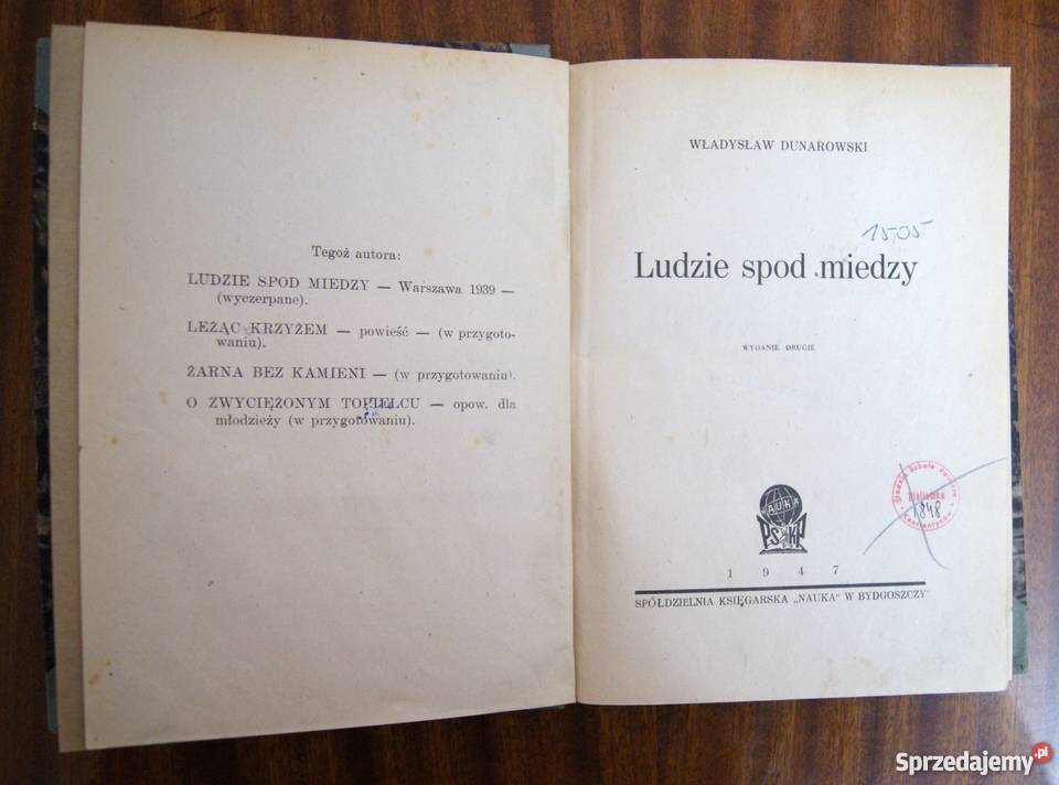 Władysław Dunarowski Ludzie spod miedzy 1947 Parczew