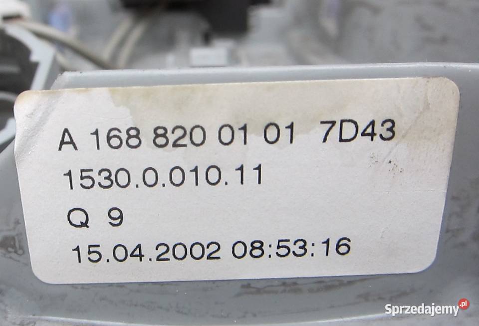 MERCEDES A168 VANEO OSWIETLENIE KABINY Radom