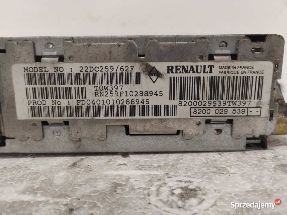 RADIO RENAULT CLIO II 8200029539 wielkopolskie sprzedam