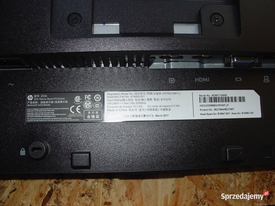 Monitor HP Z23n 23 Narrow Bezel IPS Display