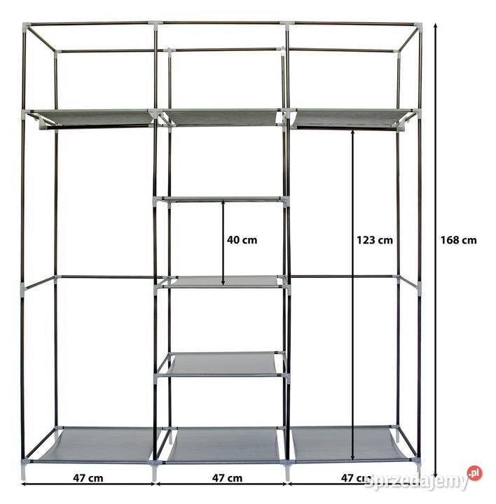 Składana szafa tekstylna materiałowa garderoba 148cm Szafy i garderoby wielkopolskie Poznań