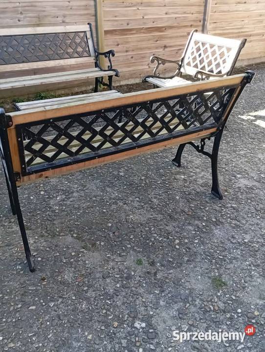 Zestaw ozdobnych mebli ogrodowych z ciężkiego Podławki