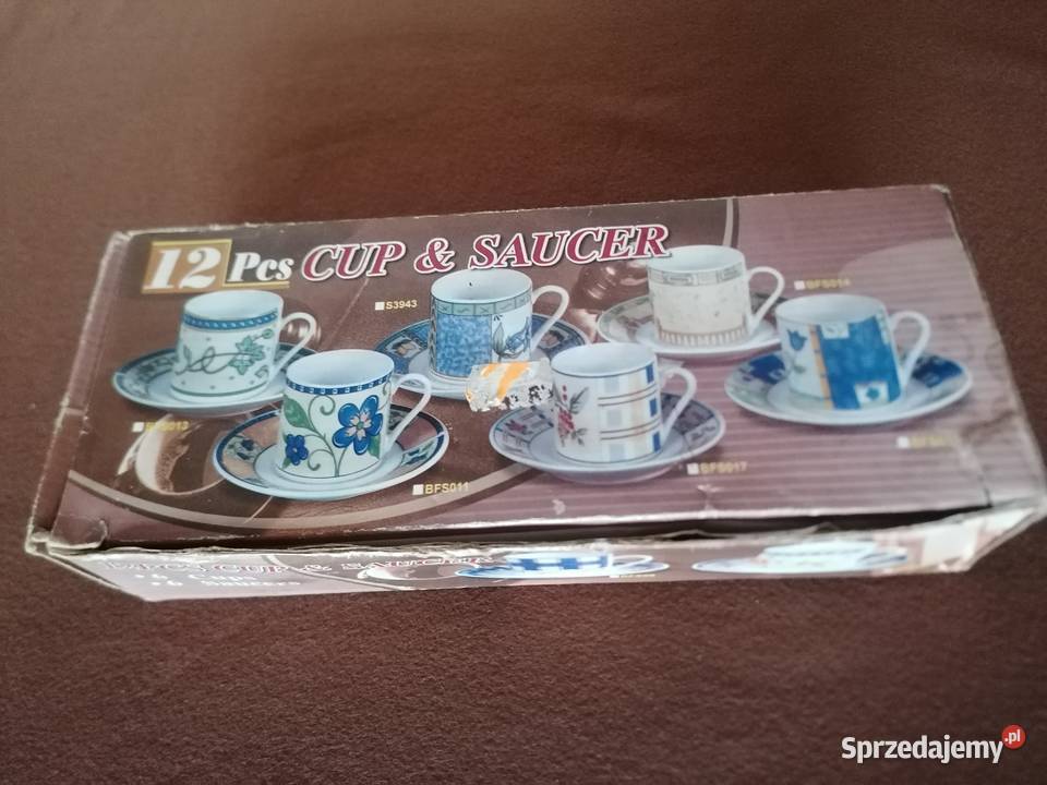 Filiżanki ze spodkami 12Zestaw Bavarian Łódź