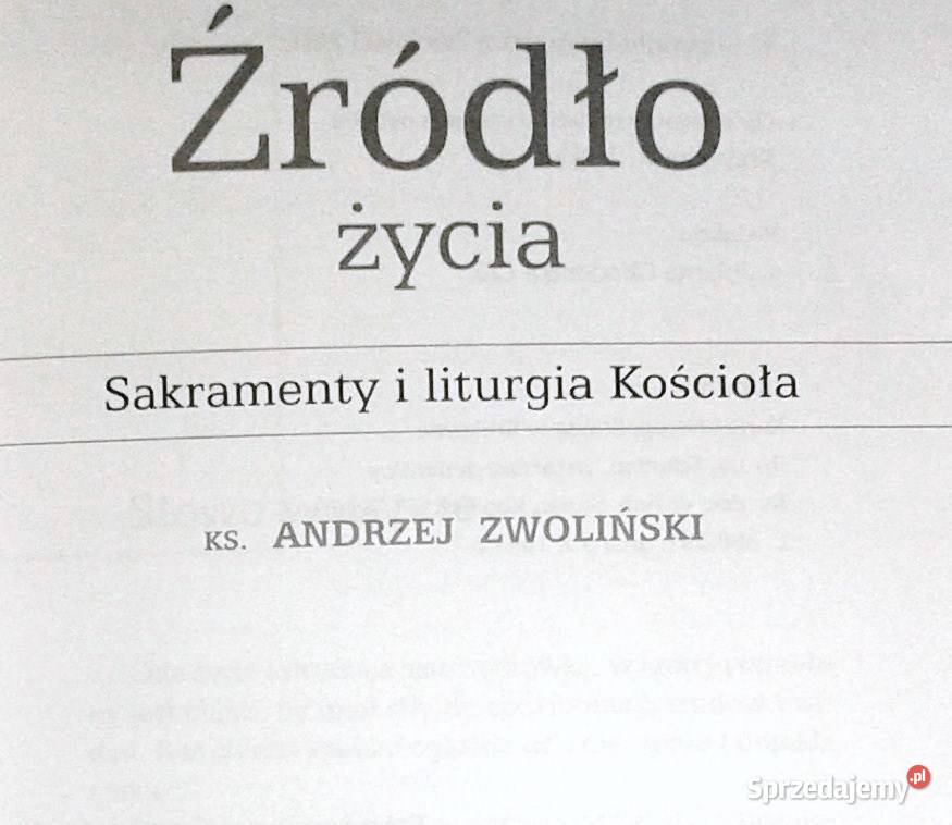 Źródło życia Andrzej Zwoliński Książki i Podręczniki