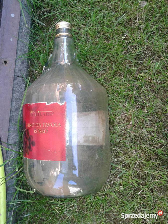 szklany buklak pojemnosc 5 l na wino soki itp Pozostałe