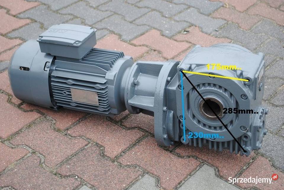 Motoreduktor kątowy 3kw 28obrmin z hamulcem Pozostałe Kargowa