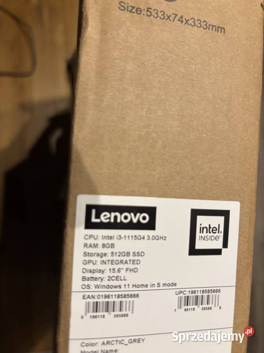 Laptop LENOVO IdeaPad 3 156 IPS i3 8 GB RAM Rzeszów