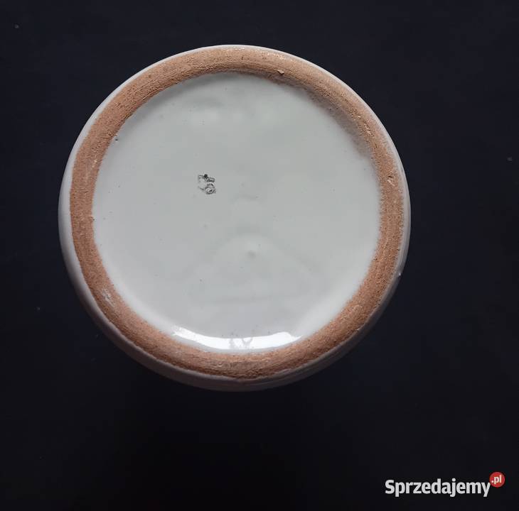 Wazonik Fat Lava Strehla DDR Sygnowany wielkopolskie Koźminek