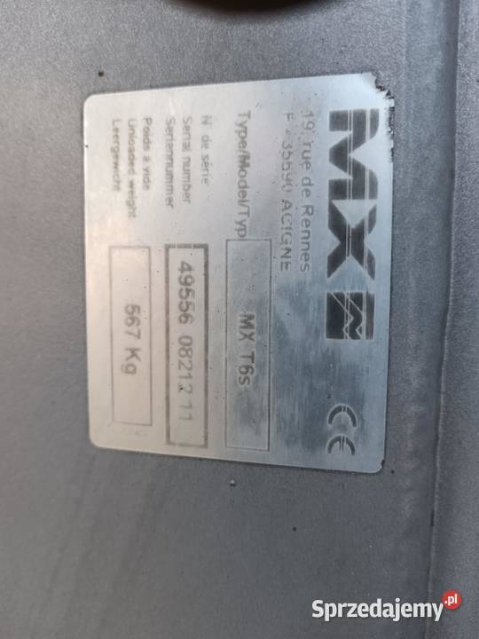 Ładowacz czołowy mx T6s nieuszkodzony mazowieckie Dębe Wielkie sprzedam
