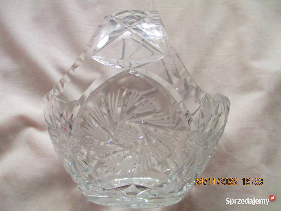 Kryształowy koszyk ze szlifem Warszawa
