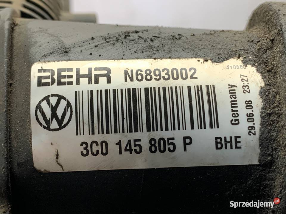 INTERCOOLER VW TIGUAN 3C0145805P 20 140 0718 osobowe Chłodnice powietrza (intercoolery)