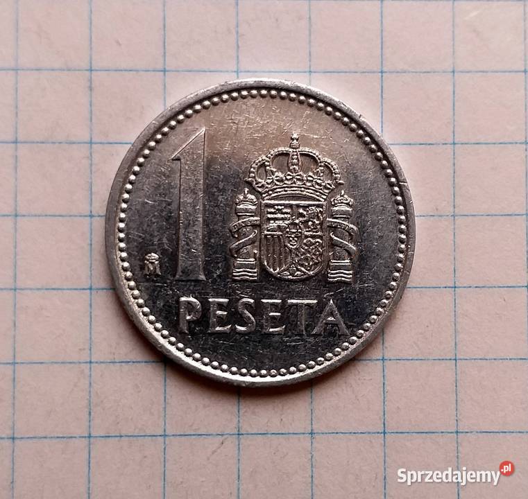 1 PESETA 1987 HISZPANIA Piszczac