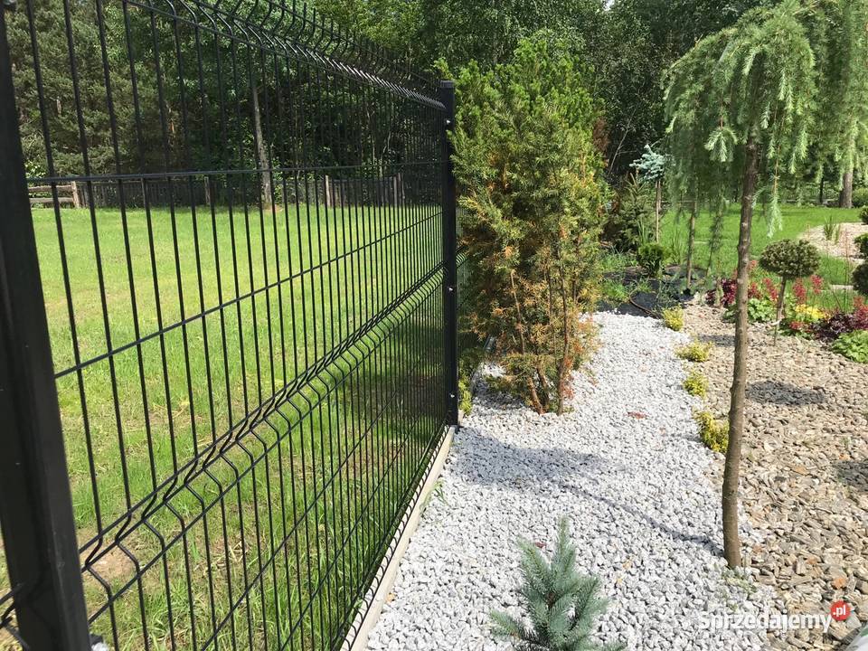 Ogrodzenie panelowe Panele ogrodzeniowe siatka Czarna Białostocka