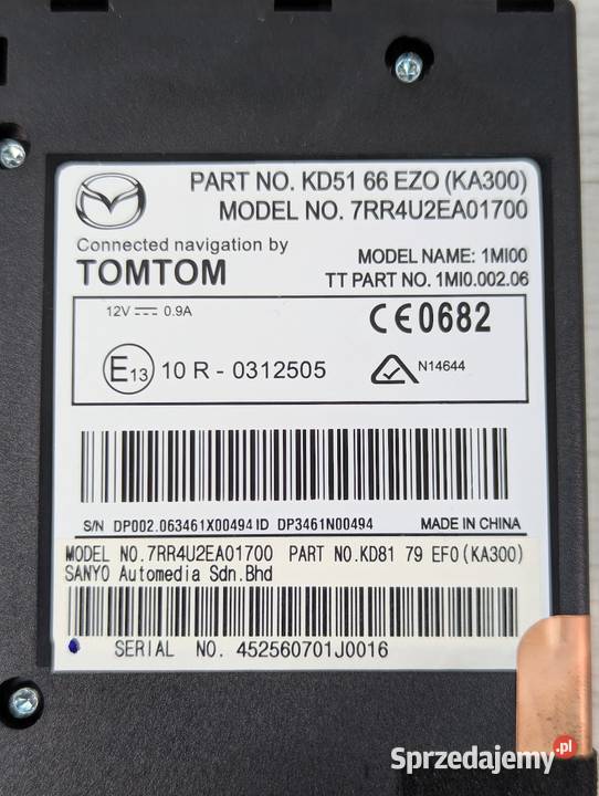 CZYTNIK STEROWNIK MODUŁ GPS MAZDA CX5 KD5166EZO osobowe Białystok