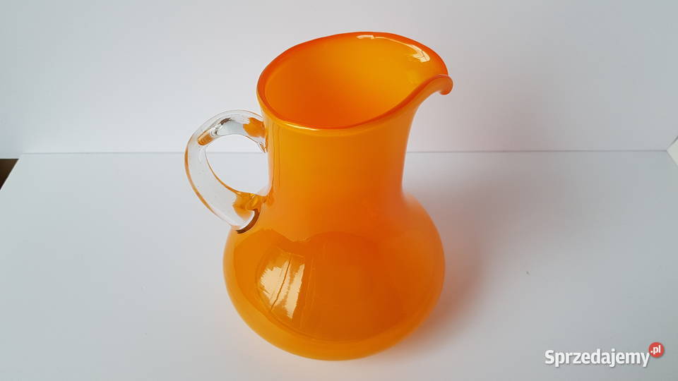 Pomarańczowy dzbanek Fiedorowicz Ząbkowice Dąbrowa Górnicza