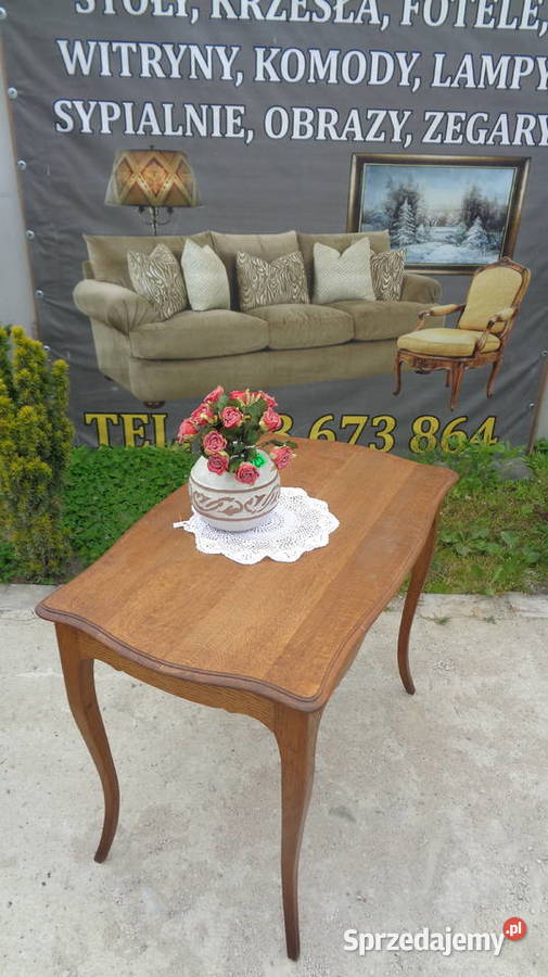 stolik ludwikowski z giętymi nogami Pozostałe wielkopolskie