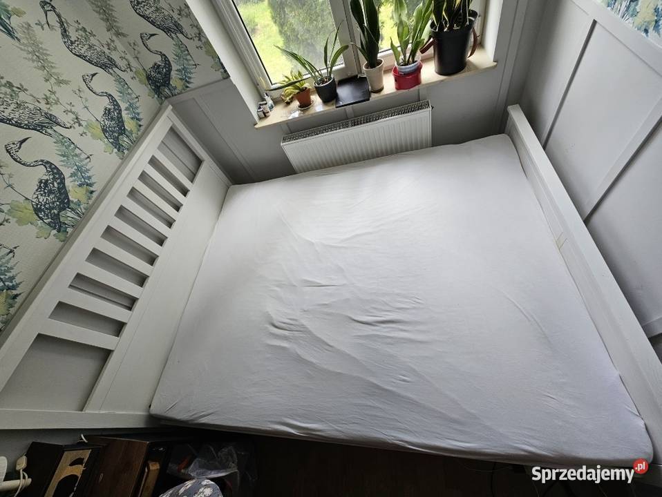 Dowóz Łóżko Hemnes Ikea 160x200 drewniane białe Świdnik