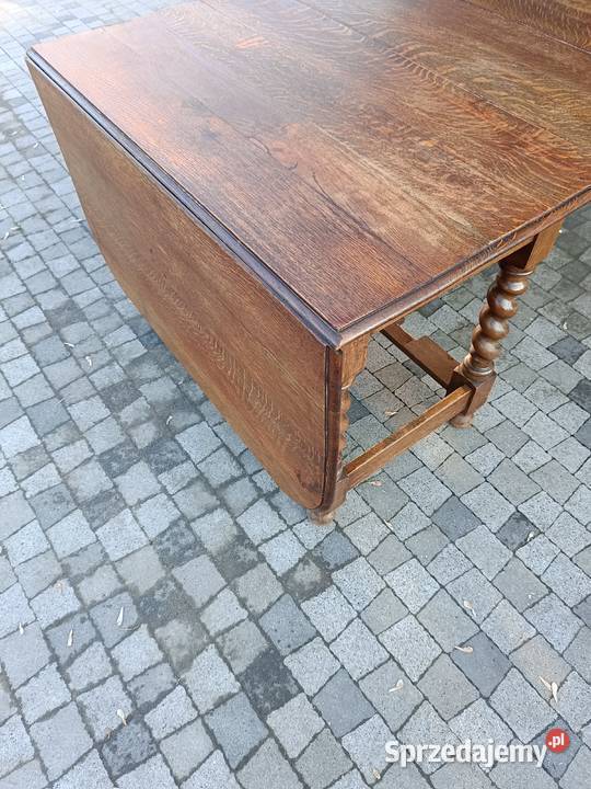 Stół dębowy rozkładany ciężki Lipno sprzedam