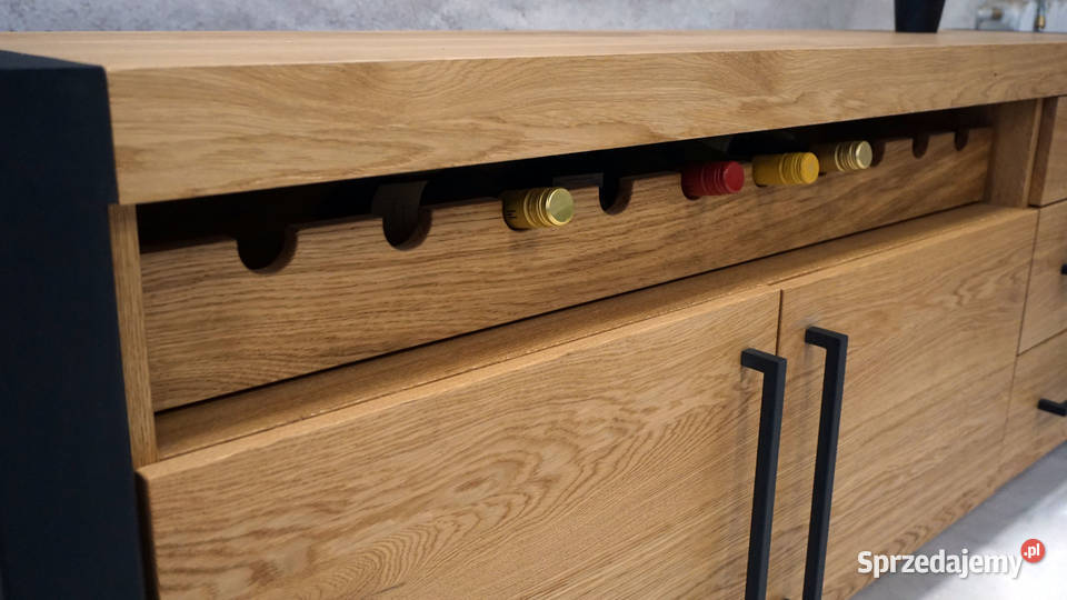 Komoda loftowa z szufladą na wino TAKO Janczowa