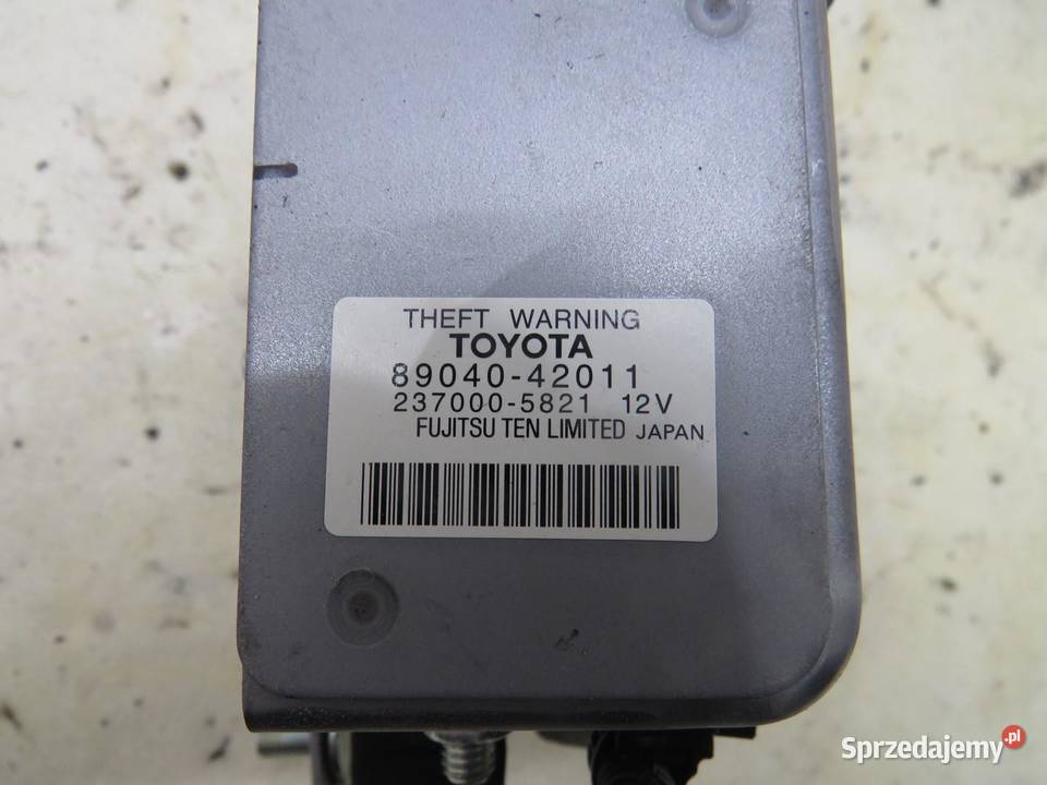 SYRENA ALARMU ALARM TOYOTA RAV 4 IV 20 D4D osobowe