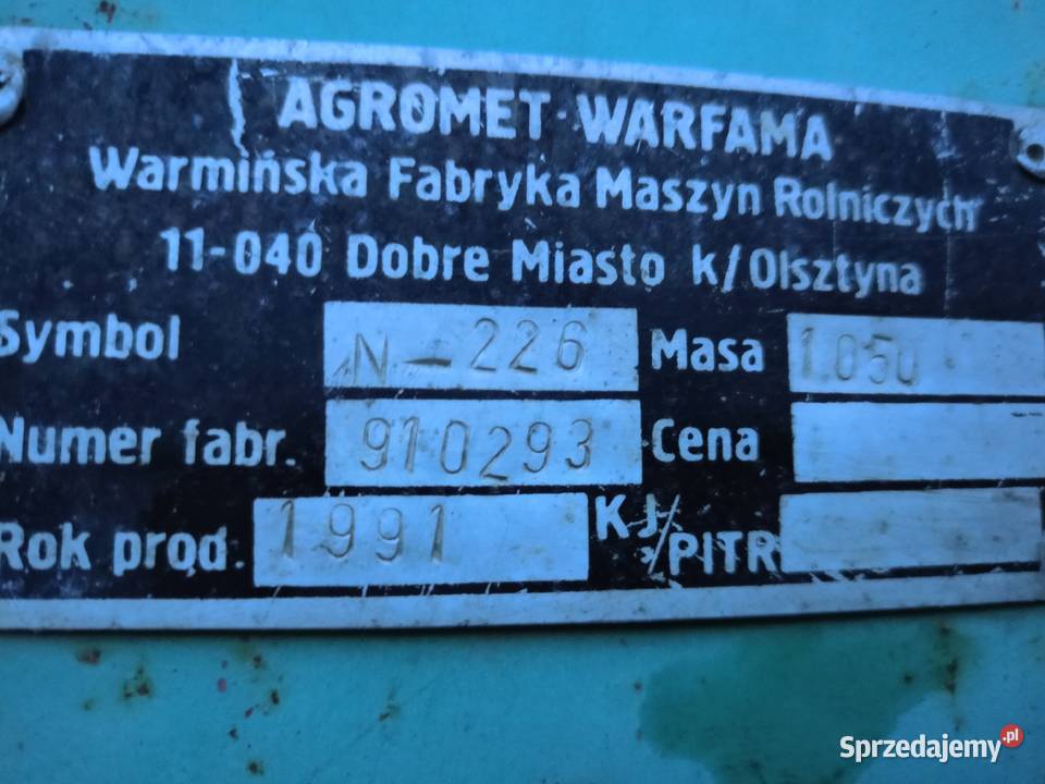 Rozrzutnik 25 t Rozrzutniki obornika Łęki Górne