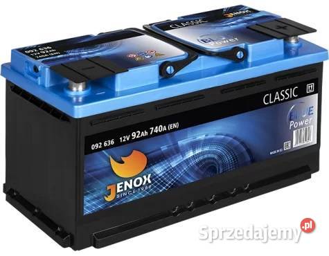 Akumulator Jenox Classic 92Ah 740A osobowe Kraków sprzedam