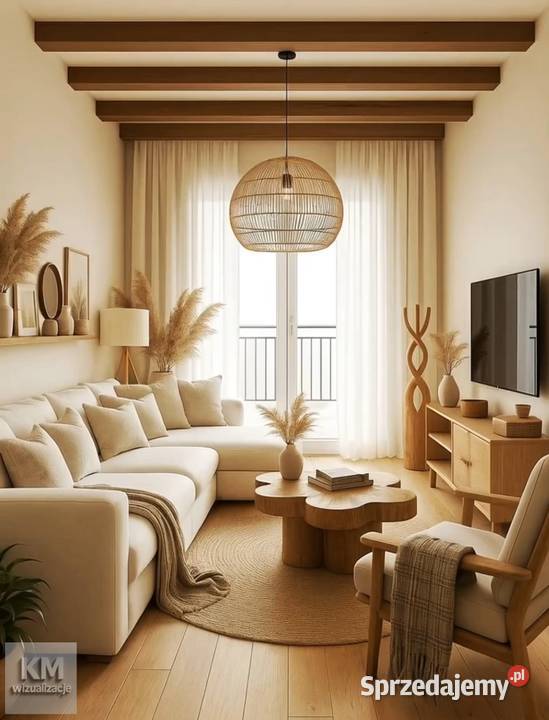 Wizualizacje koncepcyjne wnętrz w formie Pionki